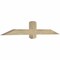 Ekena Millwork Eugene Rough Sawn Timber Gable Bracket, Douglas Fir, 60"W x 10"H x 4"D x 4"F, 4/12 Pitch GBW060X10X0404EUG00RDF - alternate 2